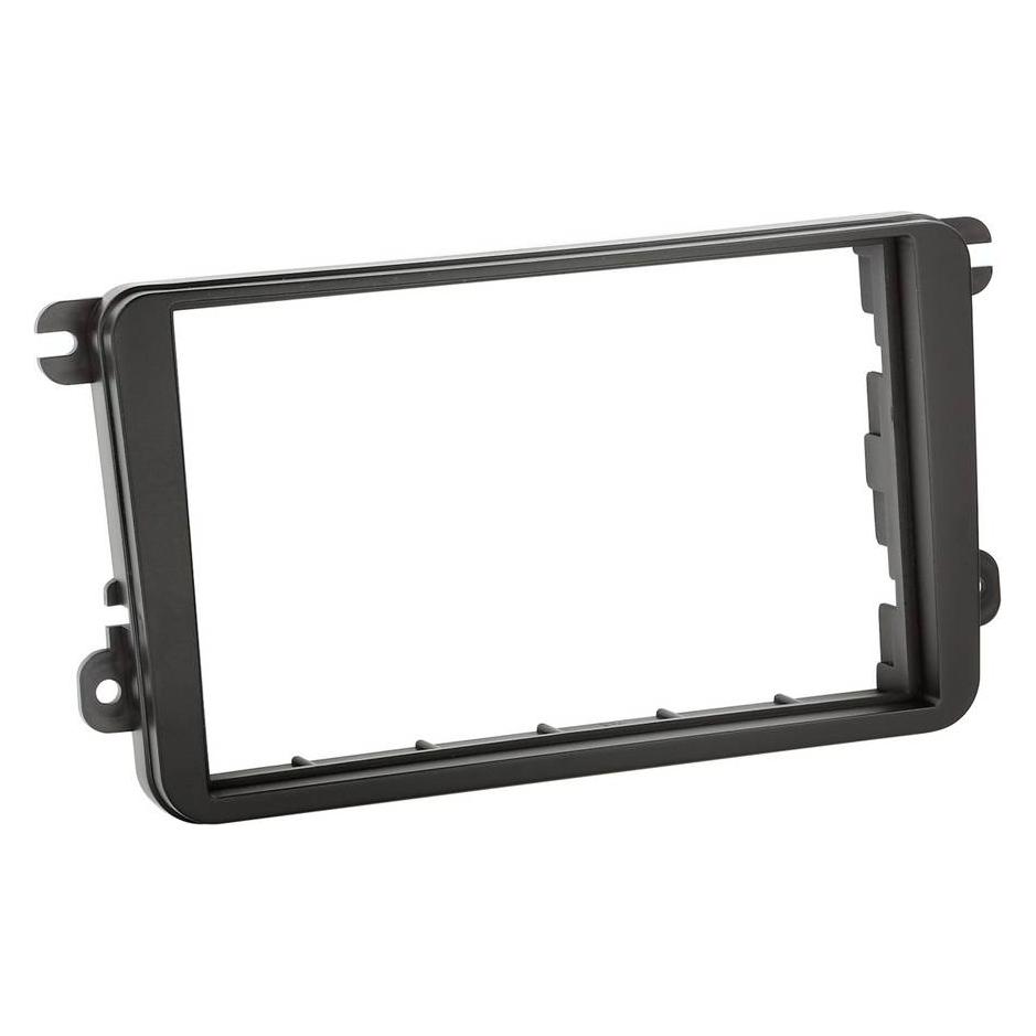 ACV 281320-15 | Radioblende Seat / Skoda / VW, schwarz (2 ISO) (281320-15-0)