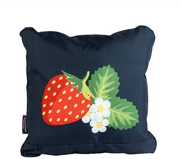 Summerhouse by Navigate Strawberries & Cream 45 x 45cm Cushion Strawberry