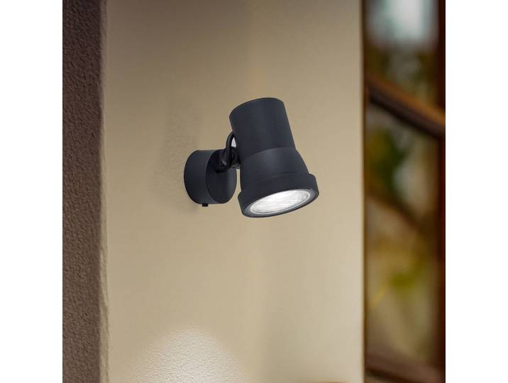 BEGA LED-Scheinwerfer 84951 K3 on/off, grafit, Aluminiumguss K3, dimmbar, schwarz, Aluminium, LED Außenleuchte