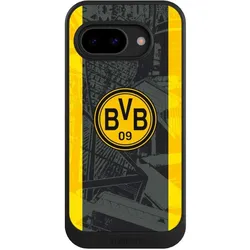 Nivocase Hülle für Google Pixel 9a Handyhülle NIVOcore Case Schwarz BVB Borussia Dortmund Stadion (Google Pixel 9a), Smartphone Hülle, Schwarz