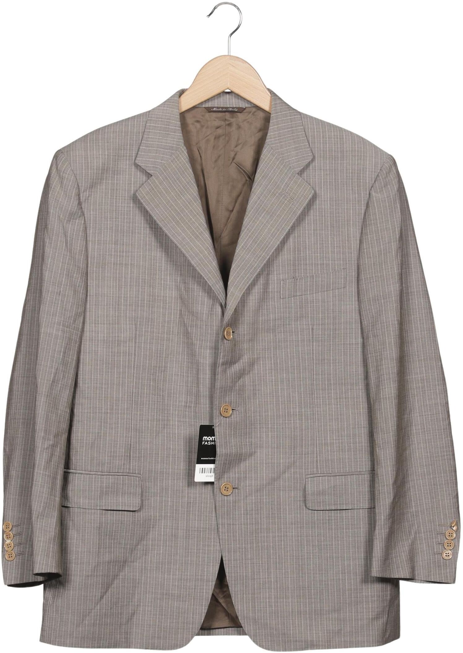 Canali Herren Sakko, Grau, Gr. EU 52, Viskose / Wolle / Mohair - Second Hand