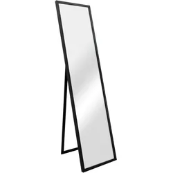 Helloshop26 - Neigbarer Ganzkörperspiegel 150 x 35 cm für Schlafzimmer oder Badezimmer schwarz