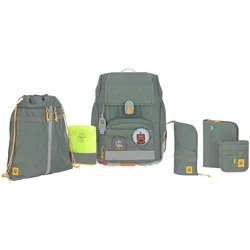 Lässig Schulranzen-Set Boxy Unique 7-tlg., gruen