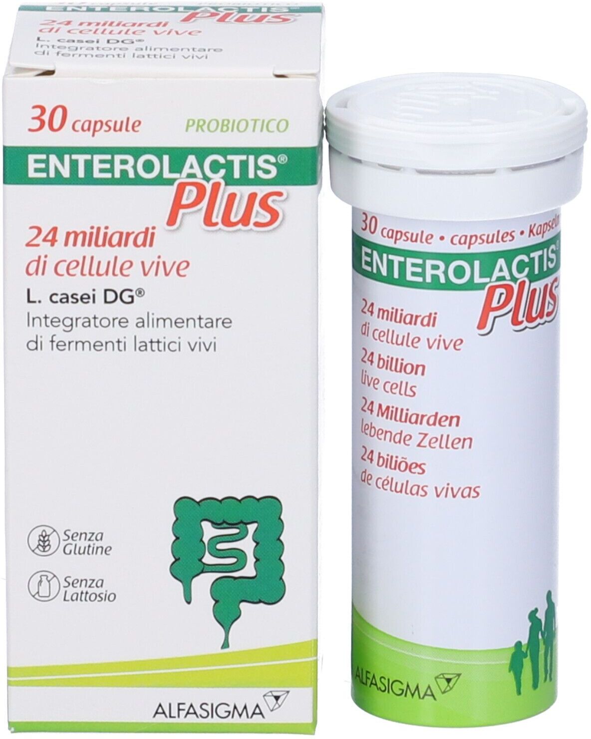 ALFASIGMA SpA Alfasigma, Enterolactis Plus, 30 Capsule