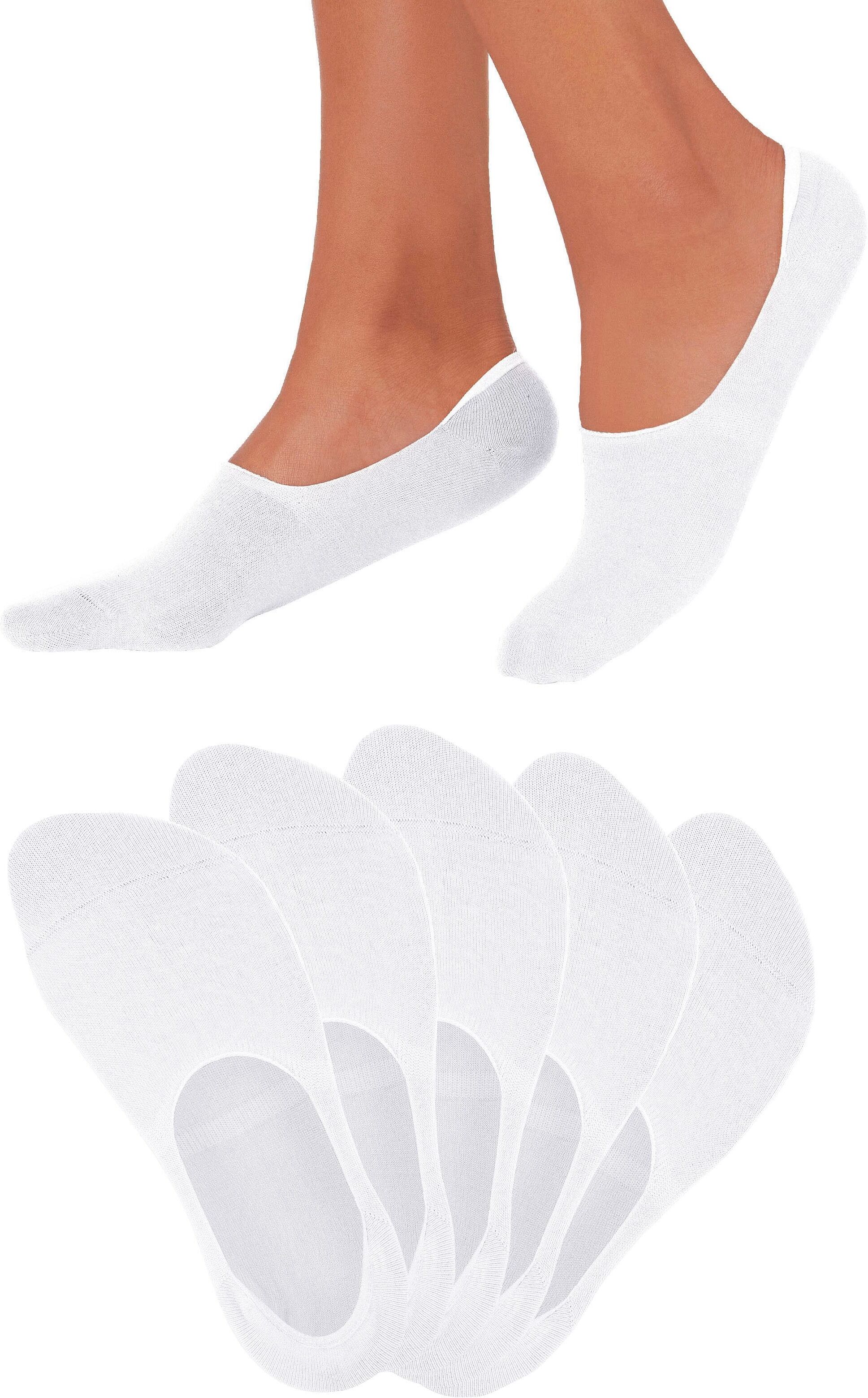 Füsslinge BENCH. "Damen Unsichtbare Sneaker Socken", Damen, Gr. 39-42, weiss (weiß), Baumwolle, Elasthan, Polyamid, uni, elastisch, Socken Füsslinge, für weit ausgeschnittene Schuhe, Loafers, Halbschuhen, Oxford-Schuhe weiß 39-42