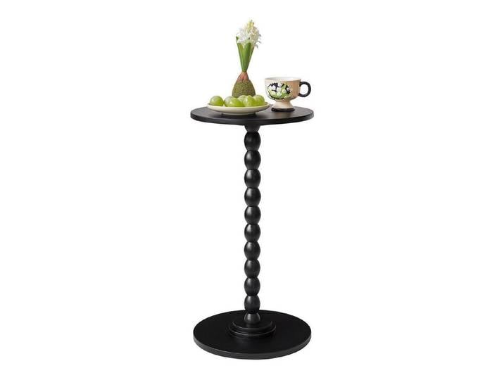 LuxusKollektion Beistelltisch Runder Beistelltisch Schwarz 30x30x55cm (1-St)