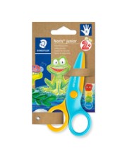 STAEDTLER Noris Junior Kinder Gerader Schnitt Einzelbild Blau Gelb Metall Rechtshändig Sicherheitsschere (965 40 BK)