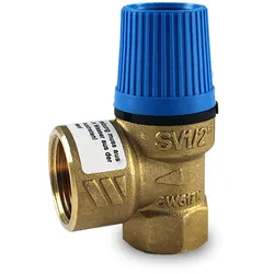 Watts Membran - Sicherheitsventil für geschlossene Warmwasserbereiter, bauteilgeprüft, Gehäuse aus Messing 1/2" 10 bar