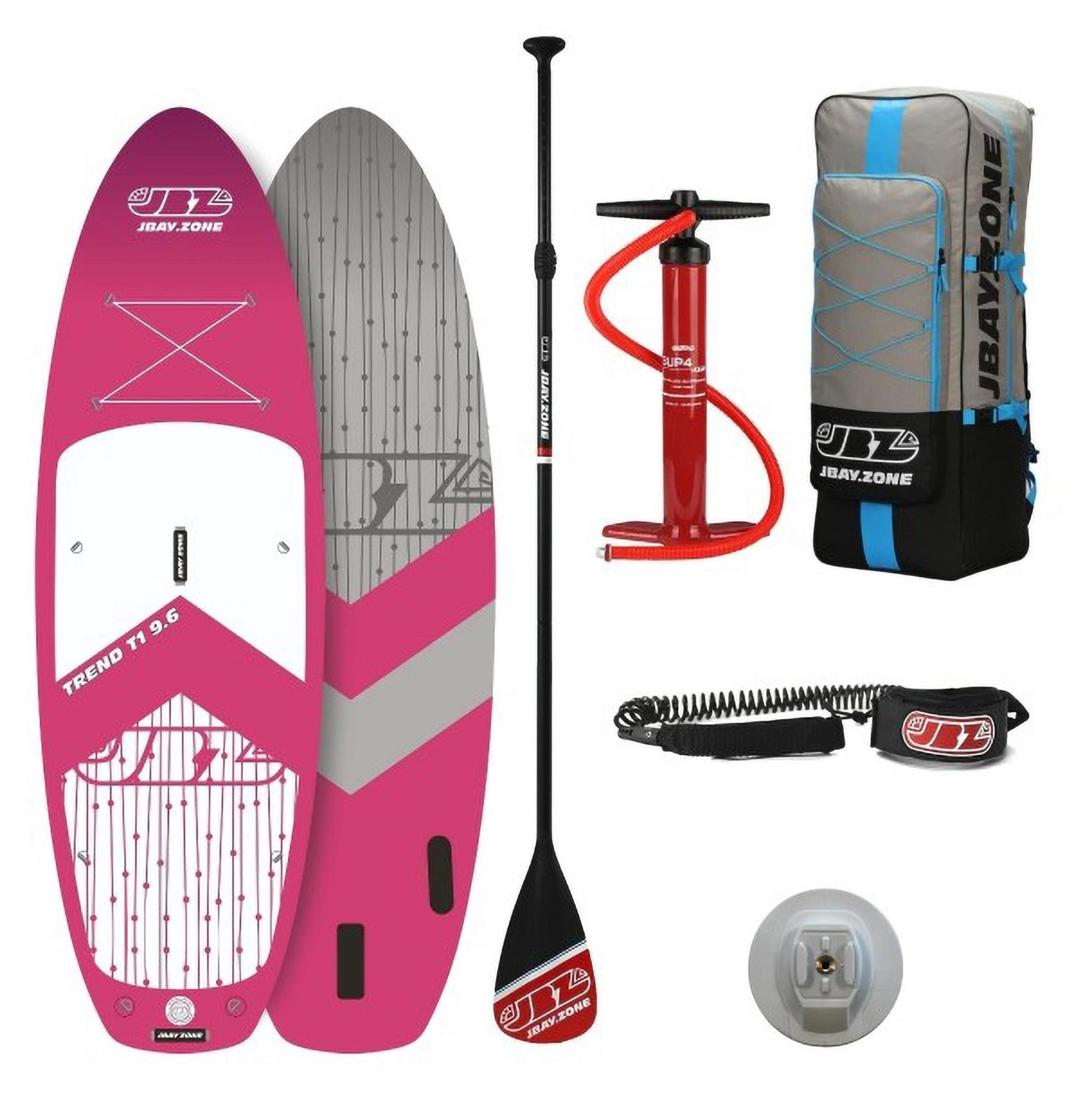 JBAY.ZONE Trend T1 Touring SUP Board Komplettset pink