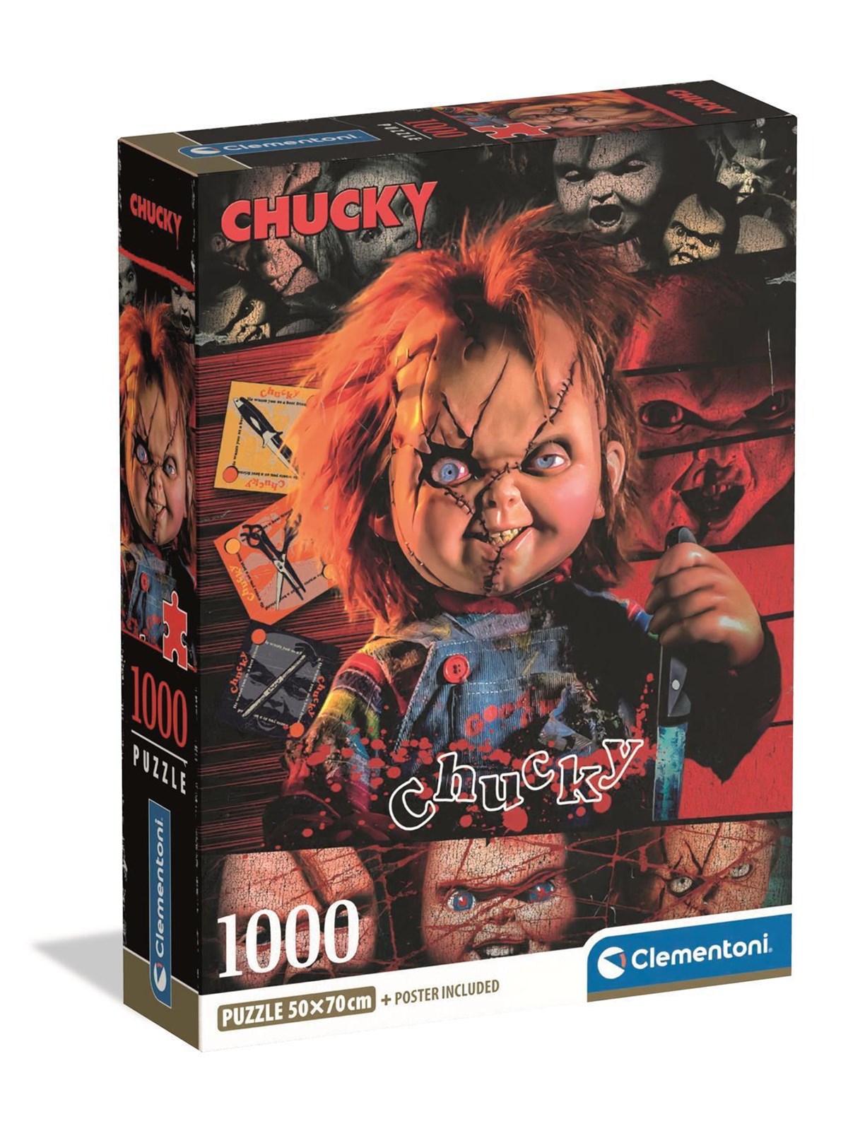Clementoni Puzzle Chucky-Horror Movies, 1000 Teile 2D Puzzles