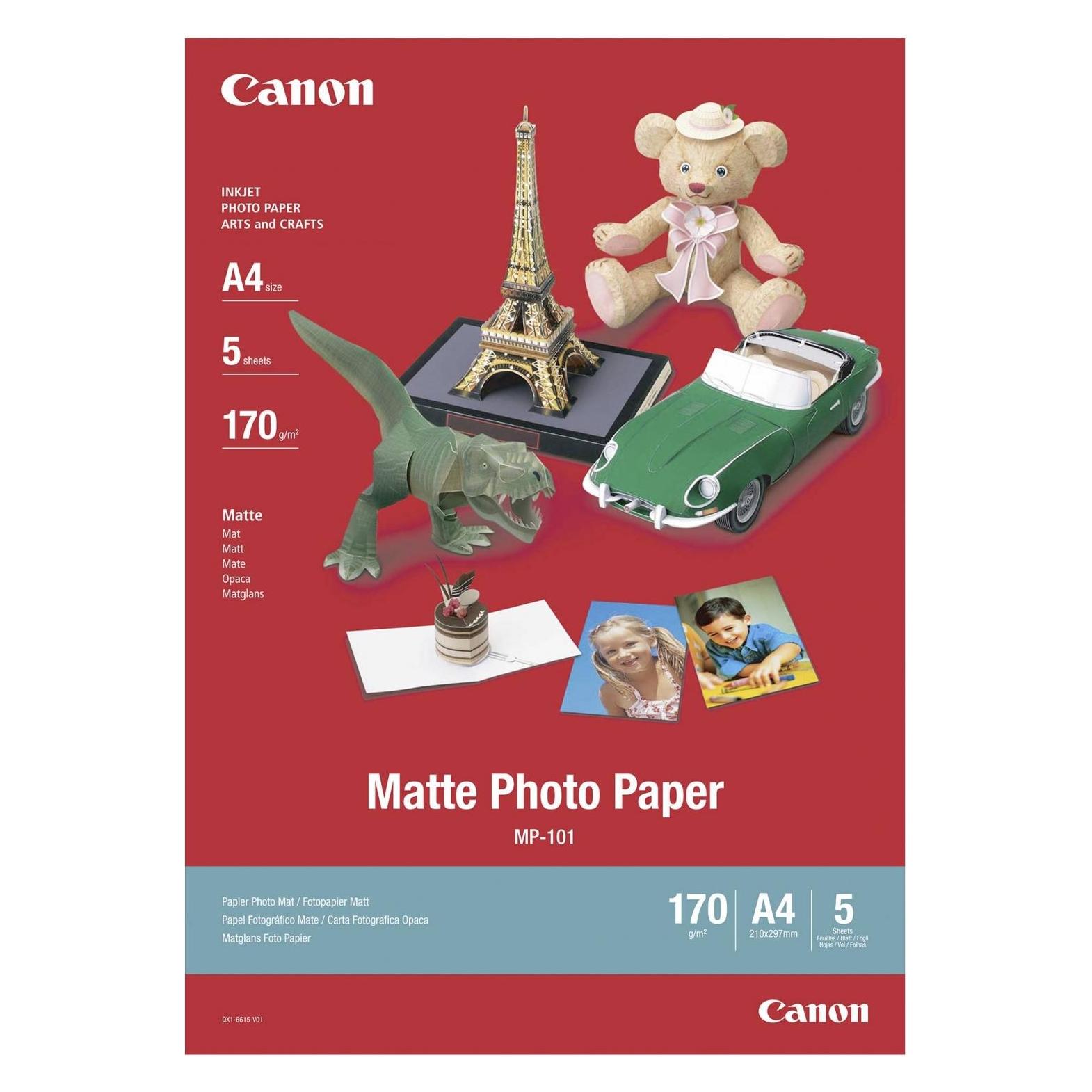 Canon MP-101, Matte Photo, 5 Blatt (170 g/m², A4, 5 Stk.) (7981A042)