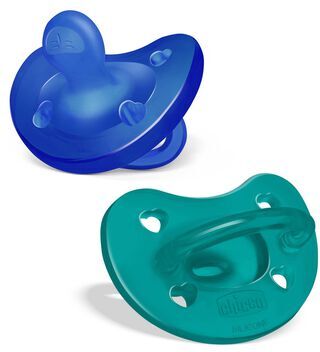 Chicco Pack Chuchas Physio Soft Azul 16-36M 2 un