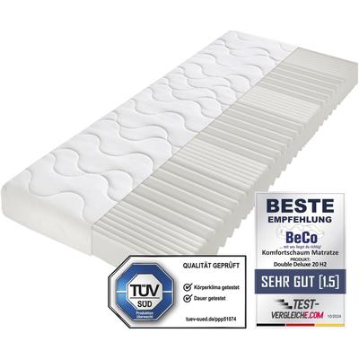 Komfortschaummatratze BECO "Double Deluxe Matratze 20, Matratze in 90x200 cm und weiteren Größen", weiß, B:120cm H:20cm L:200cm, Bezug: 100% Polyester, Matratzen, Komfortschaummatratze, Matratze vom TÜV Süd getestet*, über 2.000 5-Sterne-Bewertungen
