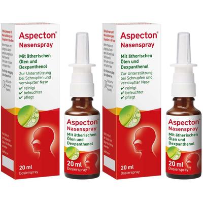 Aspecton Nasenspray entspricht 1,5% Kochsalz-Lsg. 2x 2x20 ml