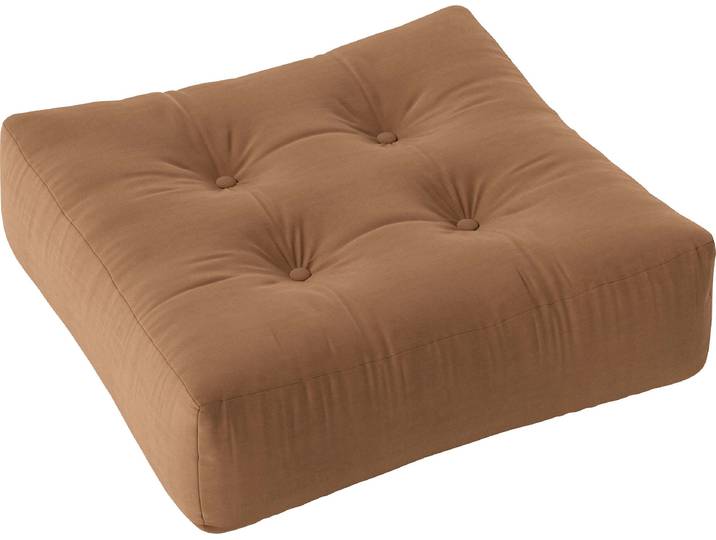 Pouf KARUP DESIGN More Pouf - Multifunktionales und bequemes Bodenkissen , braun (mokka), B:70cm H:22cm T:70cm, Stoff, Poufs, Pouf, Flexibel einsetzbar, stapelbar & in vielen Farben erhältlich