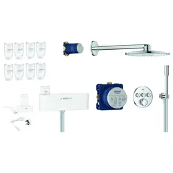 GROHE Unterputz-Duschsystem SmartControl, Purefoam 105812 weiß/chrom, 1058120000 1058120000