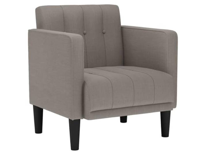 Sessel mit Armlehnen Taupe 53 cm Stoff Taupe,53cm,Polyestergewebe,Schaumstoff,Federkern,Sperrholzrahmen,Stoffarmlehnen,Wohnzimmer,Schlafzimmer,Arbeitszimmer,Empfang