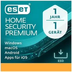 ESET ESD HOME Security Premium 1 User 1 Year für Mac OS & Windows & Android