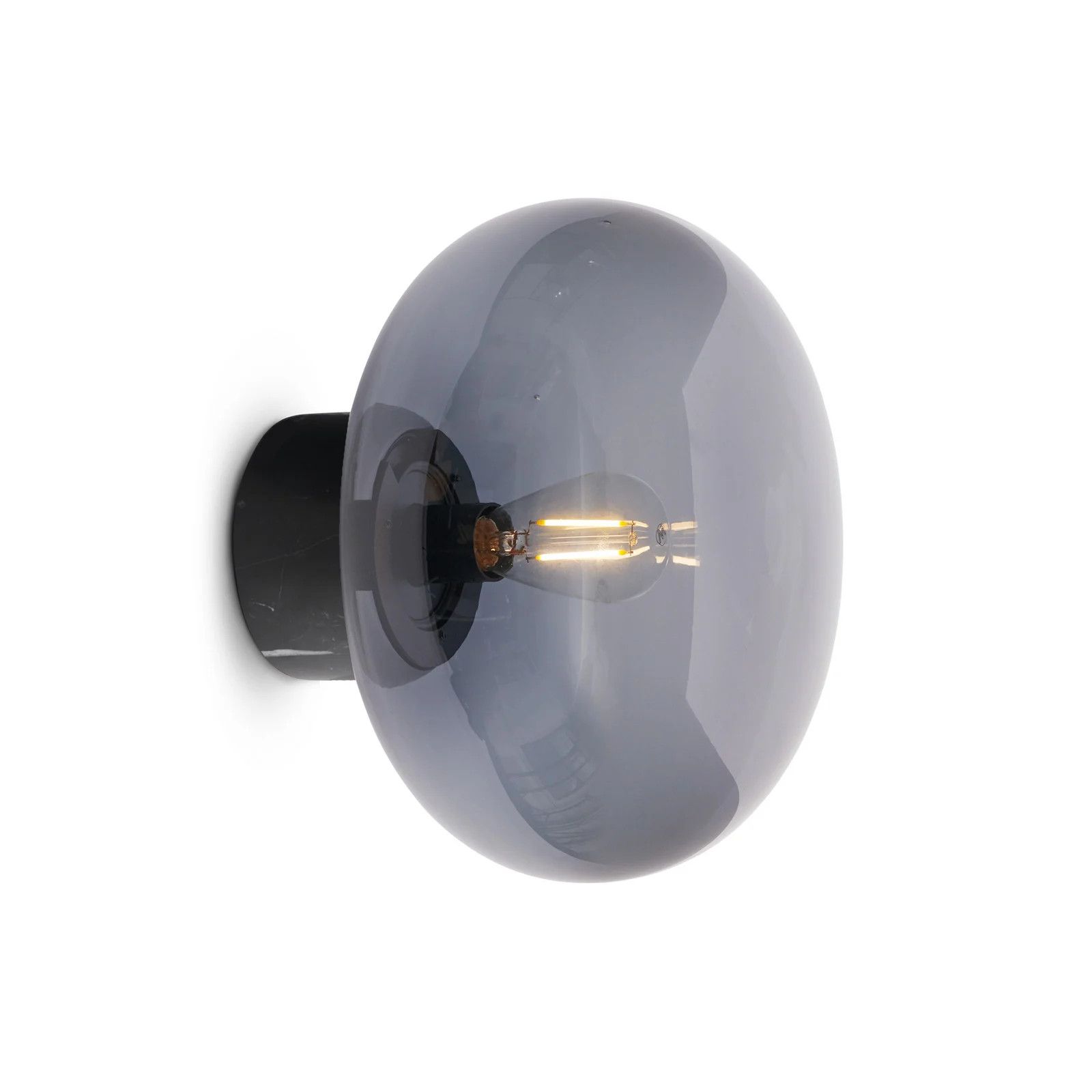 New Works Karl-Johan LED wandlamp zwart/opaal voor de woonkamer