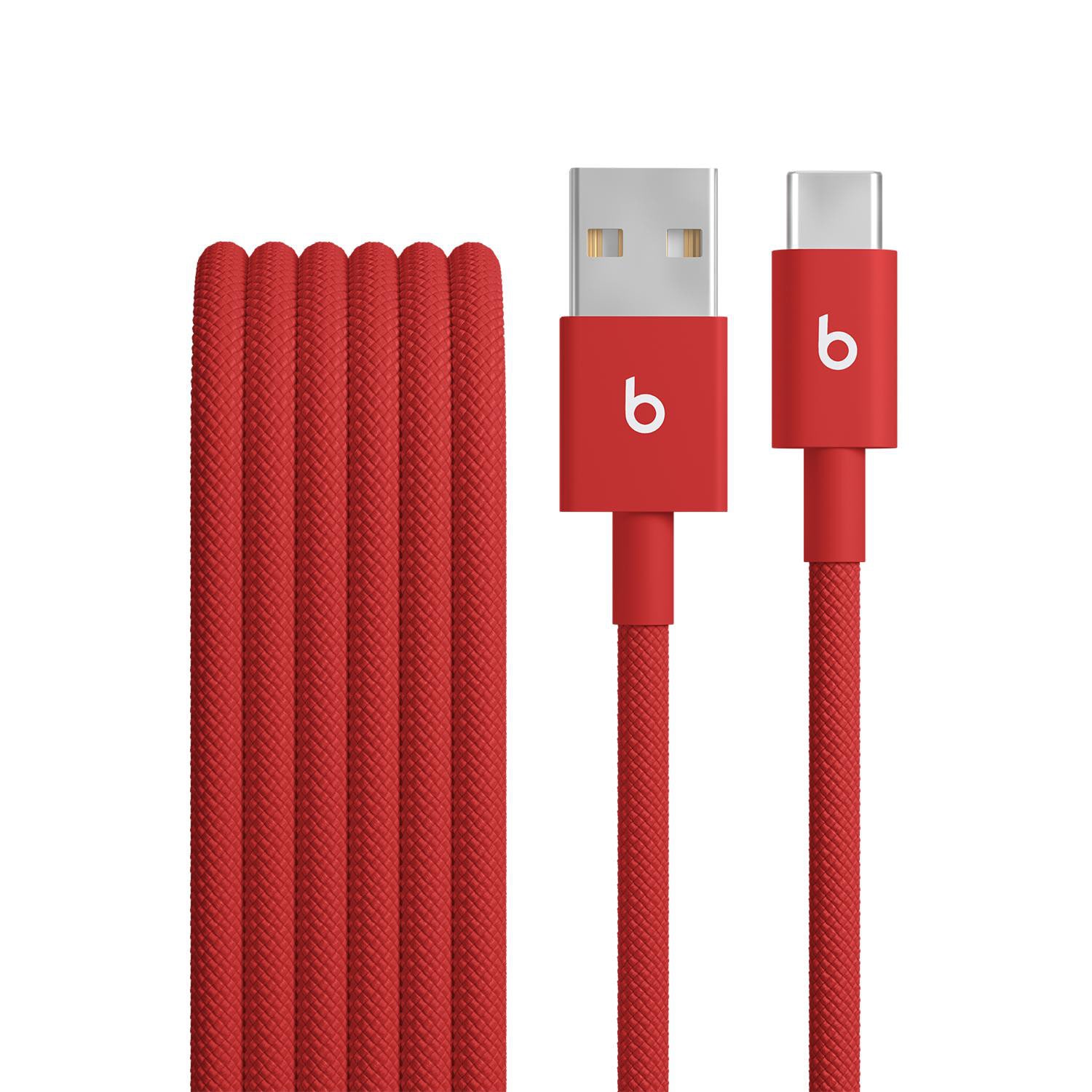 Beats USB-A zu USB-C gewebtes Kabel 1.5 m Rapid Red