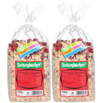 Seitenbacher Sb.-Verwöhner-Mischung 2x 2x750 g Müsli
