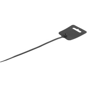 S-Conn Kabelbinder 81980-S, Kunststoff, 250 x 4,8mm, schwarz, 100 Stück, Beschriftungsfeld