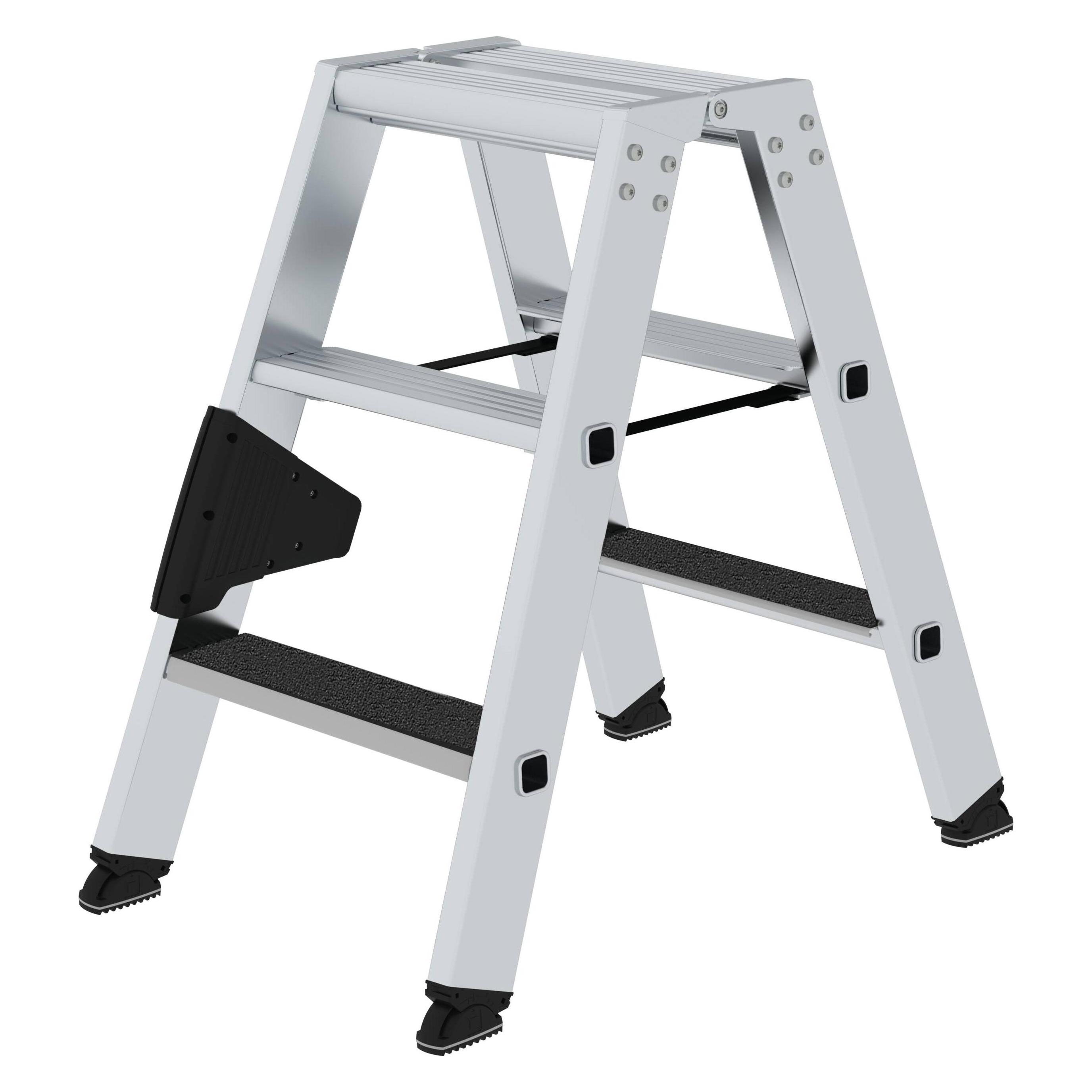 Munk Stufen-Stehleiter beidseitig begehbar mit clip-step R13 2x3 Stufen (Stehleiter) (041636)