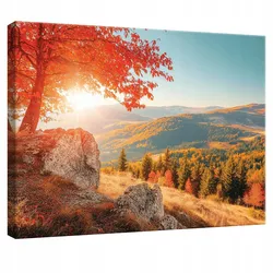 LEINWANDBILD Berge Landschaft Modern 100x70