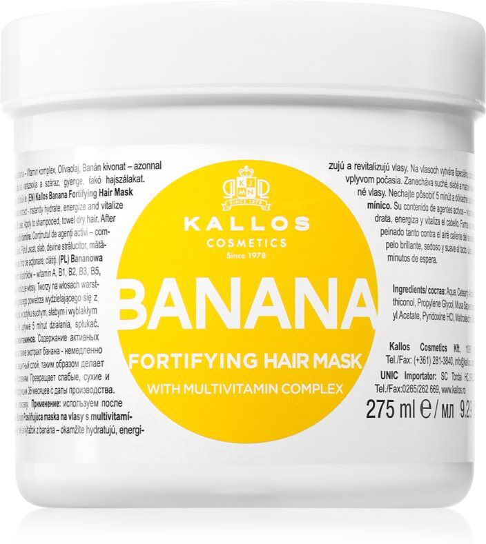 Kallos KJMN Professional Banana masque fortifiant au complexe multivitaminé 275 ml