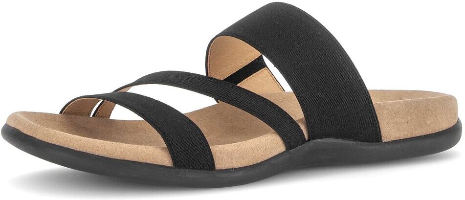 Pantolette GABOR "Pantolette", Damen, Gr. 43, schwarz, Schuhe Pantolette
