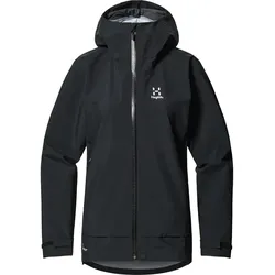 Haglöfs Damen Front Proof Regenjacke - S - TRUE BLACK
