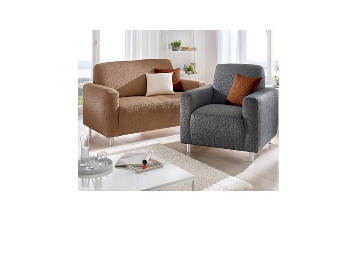 Hussen-Set Gr. 1, grau, 1 - Stuhlhusse, Kunstfaser, Hussen, Hussen-Set
