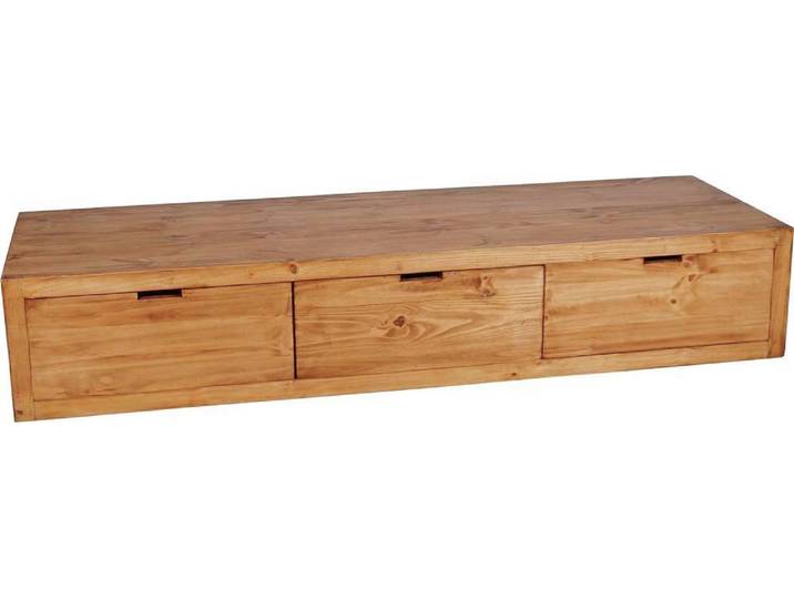 Mexico Lowboard, 160 cm, 3 Schubladen Massivholz Pinie Modern Mexiko Möbel Mexikanisch
