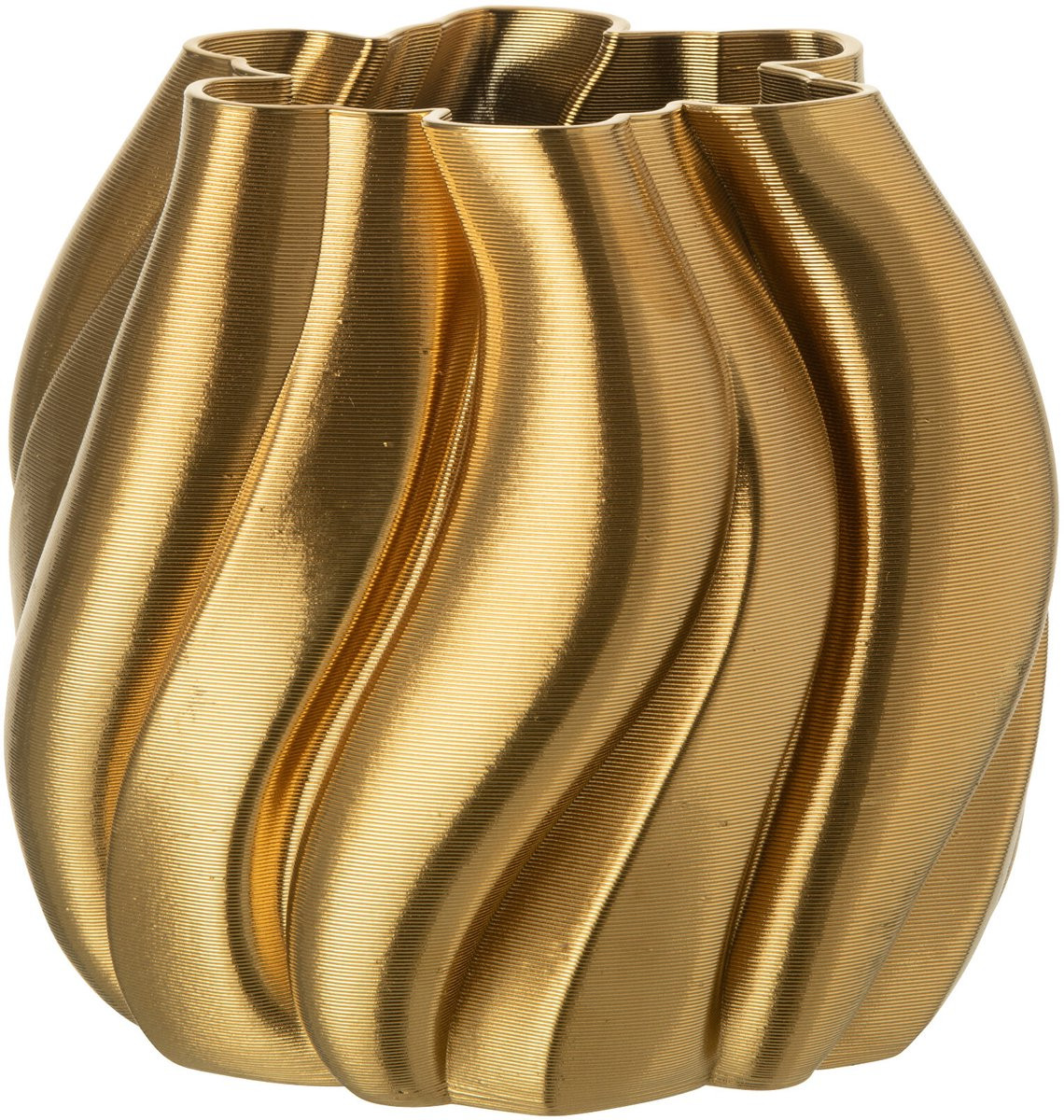 J-Line vaas 3D Print Onregelmatig van porselein in goud