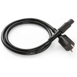 QED Power Kabel 1 meter (1 m), Stromkabel, Schwarz