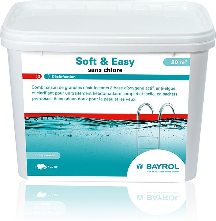Soft Easy 20 Bayrol - oxygène actif multiactions - 8,96 kg (2 seaux de 4,48 kg)