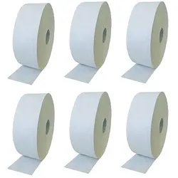 Toilettenpapier Großrolle Jumbo 2-lagig weiß 6 R. /Paket 360 m, 100% Zellstoff, Perforation nach Verfügb.