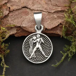 Drachensilber Wassermann Schmuck Astrologie Sternzeichen 925 Silber Anhänger Schmuck - Silber