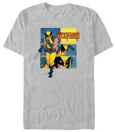 Men's Big & Tall Wolverine Poses Tops & Tees by Mad Engine in Athletic Heather (Size 4XLT)