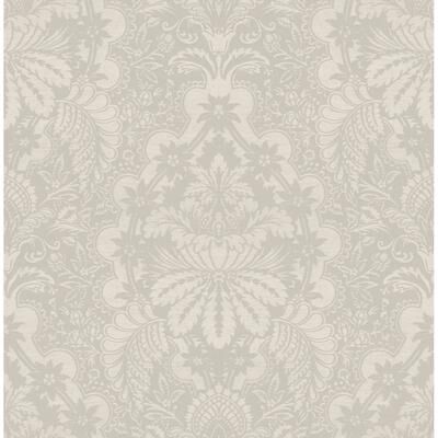 Seabrook Designs Lizzy Floral Damask Unpasted Wallpaper