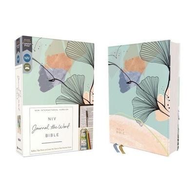 Niv, Journal the Word Bible (Perfect for Note-Taking), Leathersoft, Teal/Floral, Red Letter, Comfort Print, Gebundene Ausgabe von Zondervan,