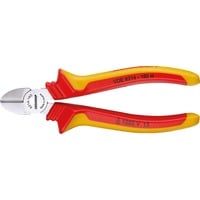 VDE-Seitenschneider mit Hüllenisolierung, 160mm, Schneid-Zange rot/gelb