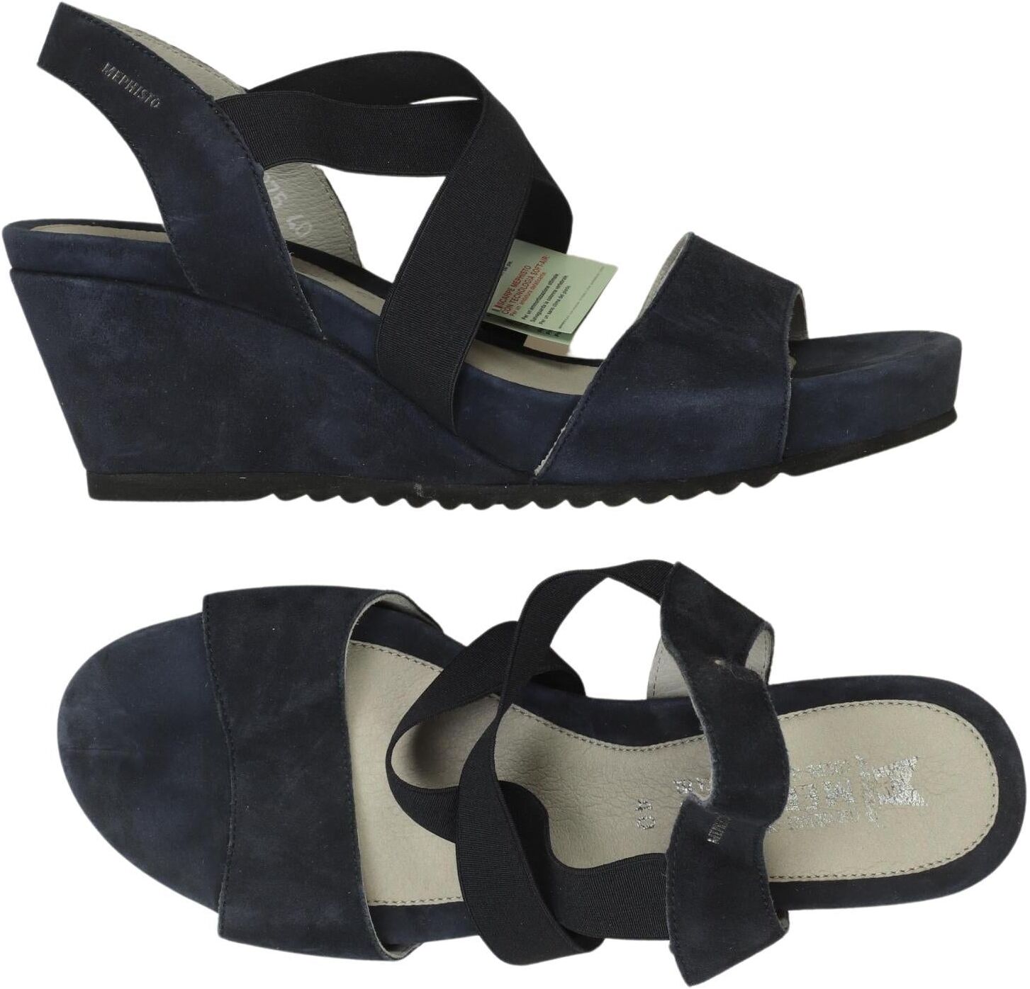 Mephisto Damen Sandalen, Marineblau, Gr. EU 40, Leder - Second Hand