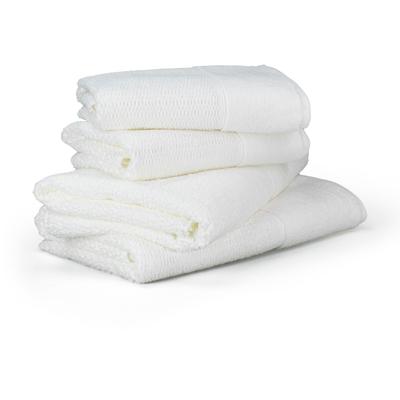 Handtuch Set MÖVE FOR FROTTANA "Pearl", weiß (snow), 4 Stk., Walkfrottier, Walkfrottier, Obermaterial: 100% Baumwolle, Handtuch-Sets, Set: 2x Handtuch 50/100 und 2x Badetuch 67/140cm