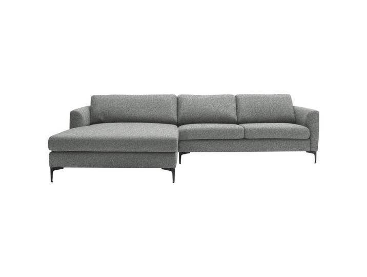 Schöner Wohnen Ecksofa, Grau, Metall, Ottomane links, L-Form, 310x195 cm, Typenauswahl, Fußauswahl, Lederauswahl, Stoffauswahl, planbar, Armteilvarianten, Hocker erhältlich, individuell planbar, Wohnzimmer, Sofas & Couches, Wohnlandschaften, Ecksofas
