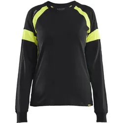 Blakläder, Arbeitsoberteil, T-Shirt mit langen Ärmeln und hoher Sichtbarkeit, Damen (XS)