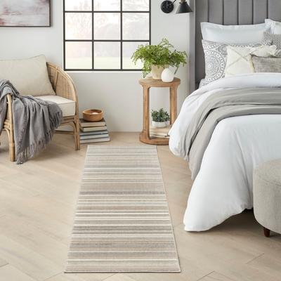 Nourison Marmara Contemporary Coastal Stripe Linear Area Rug