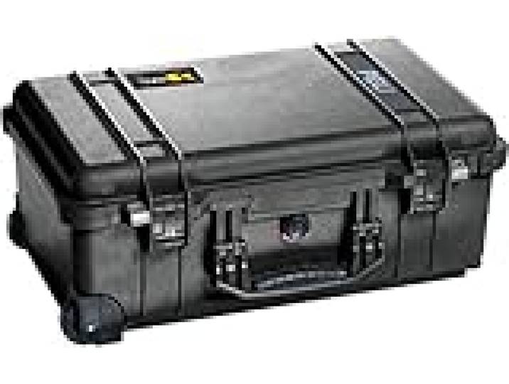 PELI 1510 valise à roulettes professionnelle résistante aux chocs, étanche à l'eau et à la poussière IP67, capacité 27L, fabriquée en Allemagne, avec insert en mousse personnalisable, couleur: noire