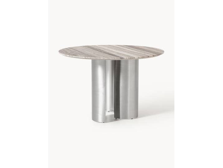 Ronde eettafel Noam met marmeren tafelblad, in verschillende formaten