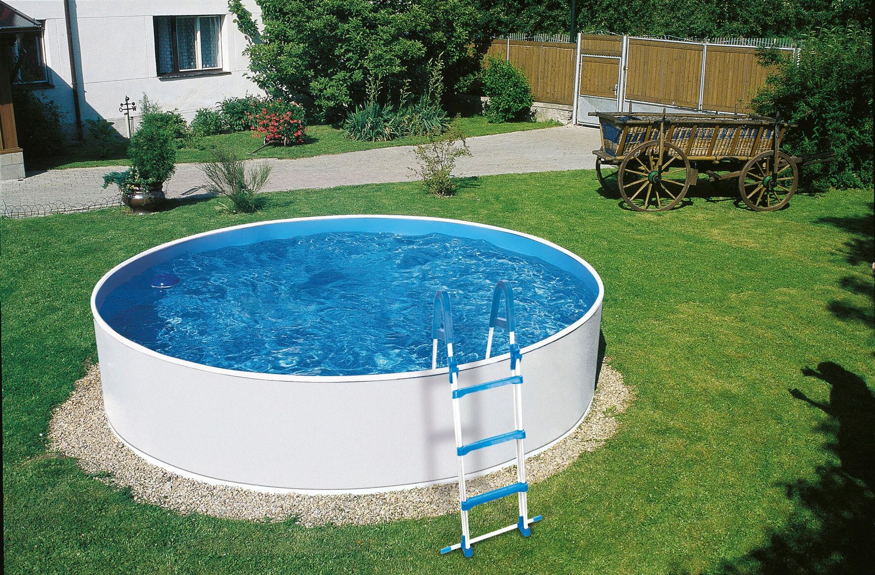 Rundpool MY POOL BWT, weiß, H:110cm Ø:360cm, Schwimmbecken, Rundpool, 3-tlg., ØxH: 360x110 cm